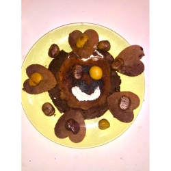 巧克力栗子鬆丟黎