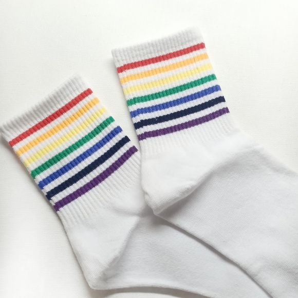 彩色條紋襪