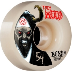 BONES WHEELS PRO STF SKATEBOARD WHEELS WOOD DEMON 54MM V1 STANDARD 99A (4 pack) 技術板輪子