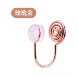 漢堡型耳堵 耳夾轉換器-玫瑰金