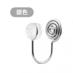 漢堡型耳堵 耳夾轉換器-銀色