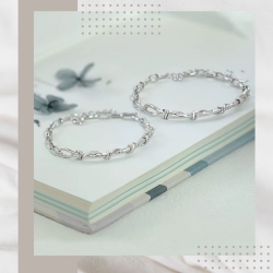 連理枝情侶純銀手鍊