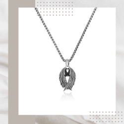 天使之翼純銀項鍊