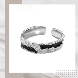 暗影純銀戒指