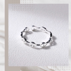 豬鼻子純銀戒指