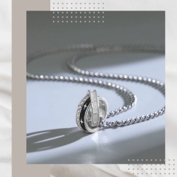 勝利星環純銀項鍊