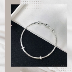 簡約小蠻腰純銀手環