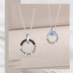鎖住你的愛情侶純銀項鍊