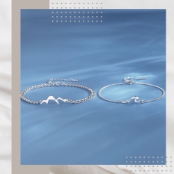 山海之約情侶純銀手鍊