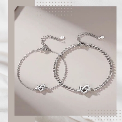 永結同心情侶純銀手鍊