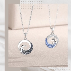 鳳求凰情侶純銀項鍊