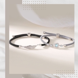 與你相伴情侶純銀手鍊