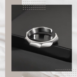 簡約素圈純銀戒指