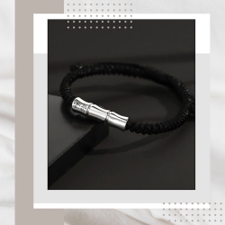 竹節純銀編織手鍊