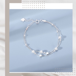 圓珠星星雙層手鍊