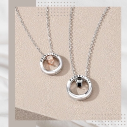 更多的愛情侶純銀項鍊