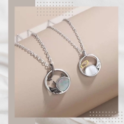 小天使與大魔鬼情侶純銀項鍊