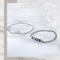 公主與騎士情侶純銀手鍊