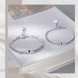 金工手作永恆的愛純銀手鍊