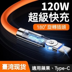 PD快充線 180度旋轉充電線 蘋果 Type-C 充電線 傳輸線 適用 蘋果 三星 OPPO 小米 VIVO 閃充線