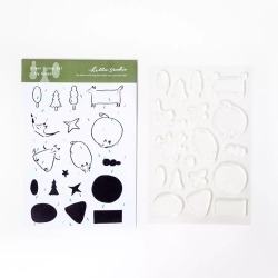 Hello Studio透明印章組 附壓克力塊