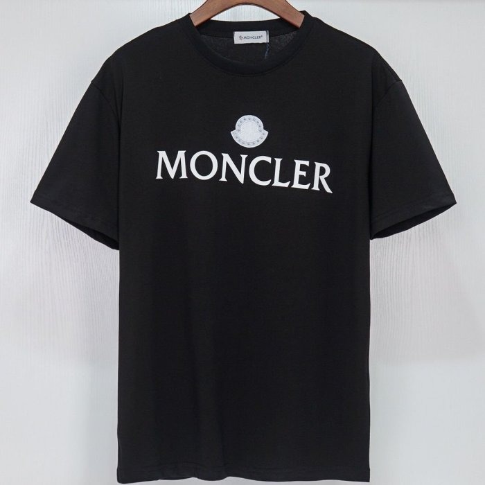 MONCLER 蒙口短袖T恤MONC純棉男女夏季新款寬松休閑運動潮流
