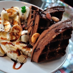 香蕉巧克力鬆餅