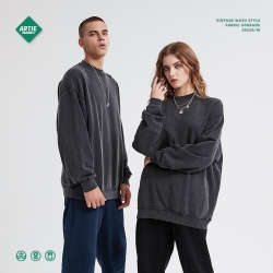 ARTIE | 重磅圓領毛圈復古水洗潮牌衛衣