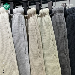 ARTIE | 鑽石紋華夫格透氣寬鬆抽繩短褲