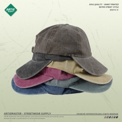 ARTIE | 歐美風水洗做舊蠟染鴨舌帽