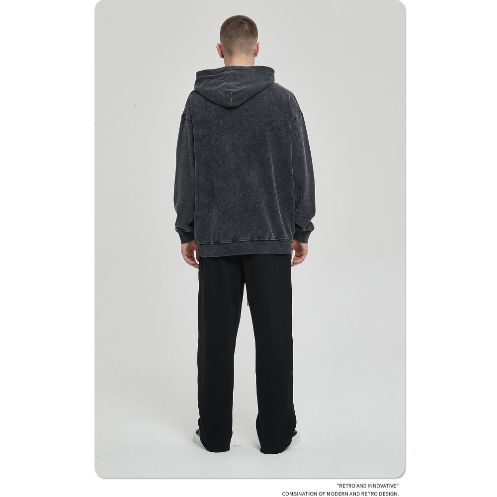 ARTIE | 冬季新品 洗水做舊連帽衛衣oversize寬鬆復古男装