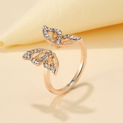 簍空蝴蝶開口戒指