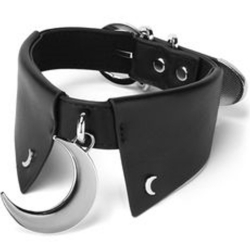 月牙黑領項圈