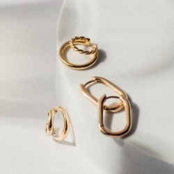 金色鎖鍊戒指(三件入)