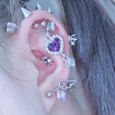 甜酷耳環耳環(贈一組耳骨環