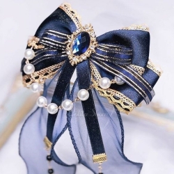 藍鑽珍珠蝴蝶結
