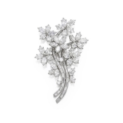 鑽石花之冠胸針