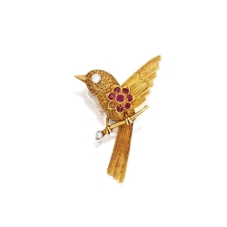 星華飛禽胸針