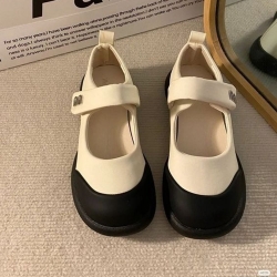 【HLF JYH】娃娃鞋 瑪麗珍鞋 平底鞋 低跟鞋 軟妹 小皮鞋 樂福鞋 搭配裙子單鞋女2023年夏秋晚晚鞋新款瑪麗珍百搭