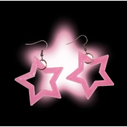 粉星星star耳環