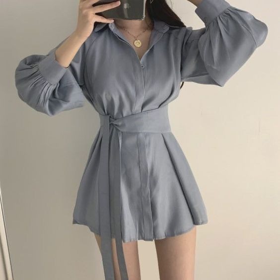 綁帶收腰洋裝