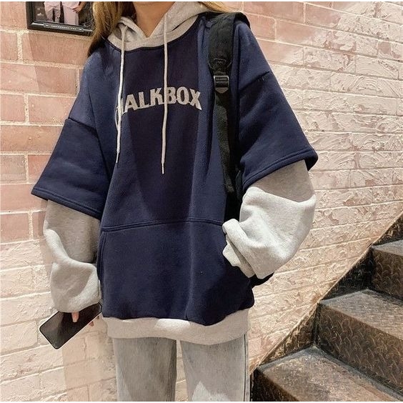 寬鬆學生帽T
