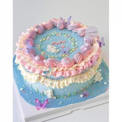 蝴蝶紛飛蛋糕