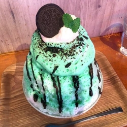 薄荷巧克力雪花冰