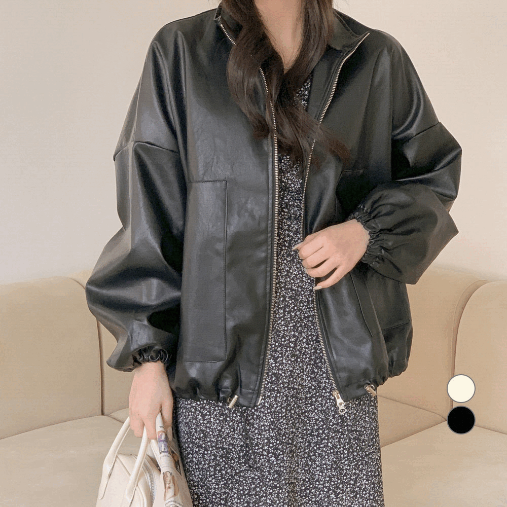質感防風皮外套