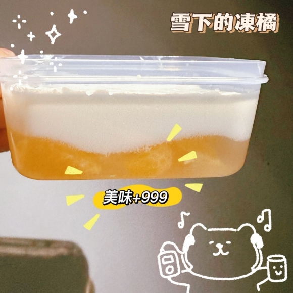 雪下的凍橘