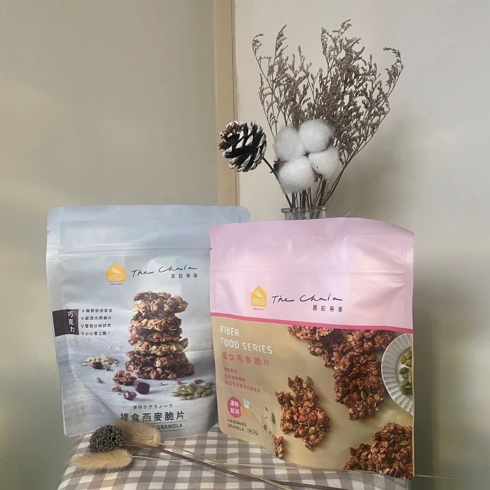 蕎拉燕麥脆片組合包-巧克力裸食燕麥+濃郁起司纖女燕麥