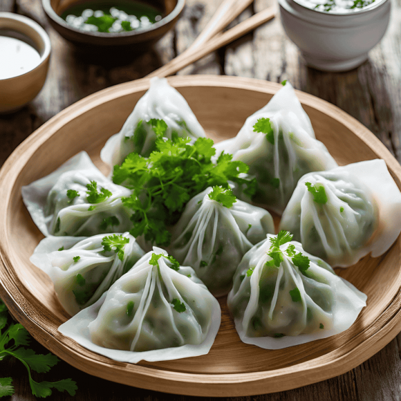 香菜水餃