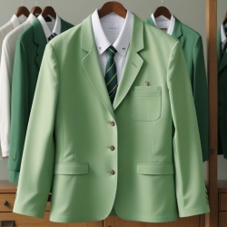 清新綠西裝外套