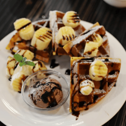 香蕉巧克力鬆餅